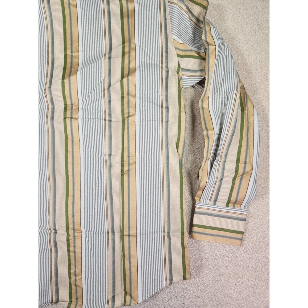 Claiborne Shirt Mens Small S‎ Modern Cotton Button Up Striped Collared NWT - Picture 11 of 12